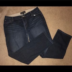 Cato size 14 straight leg blue jeans